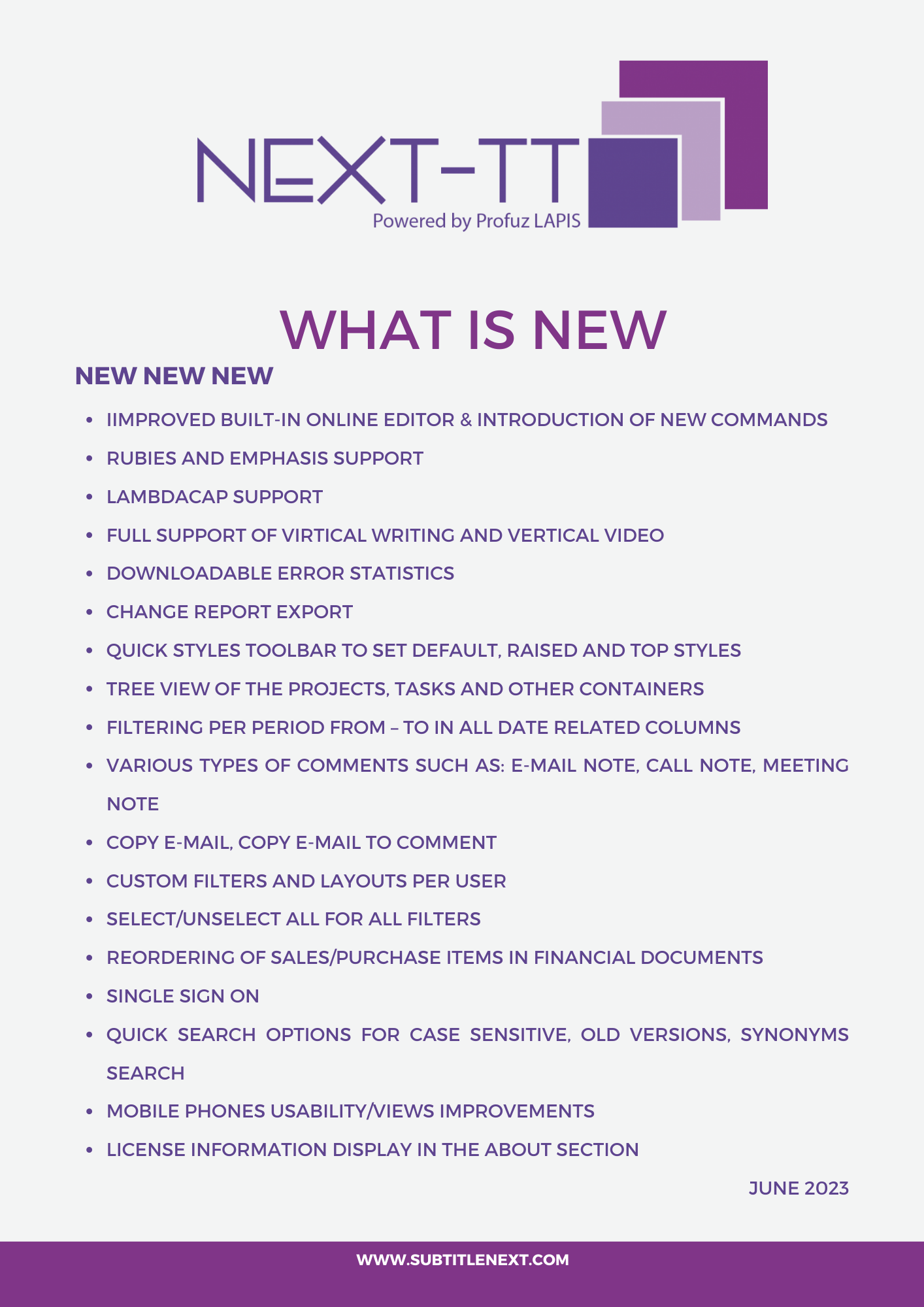 Subtitle Next SubtitleNEXT developer Profuz Digital sponsors Media for All 10 ...